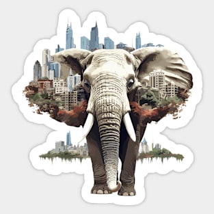 Majestic Elephant Animal Beauty Nature Wildlife Discovery Sticker